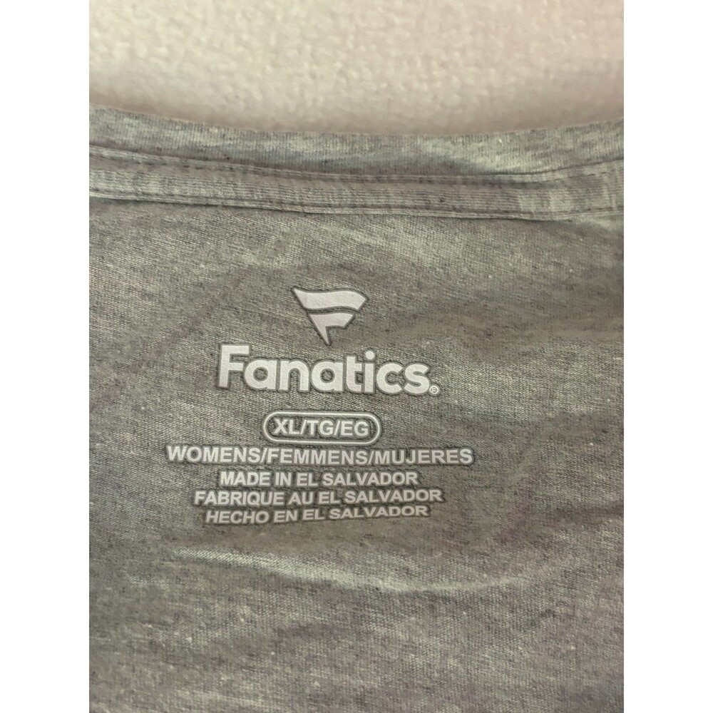 Kansas City Chiefs Fanatics Womens XL Gray V Neck T Shirt NFL Football NWT - Picture 4 of 7